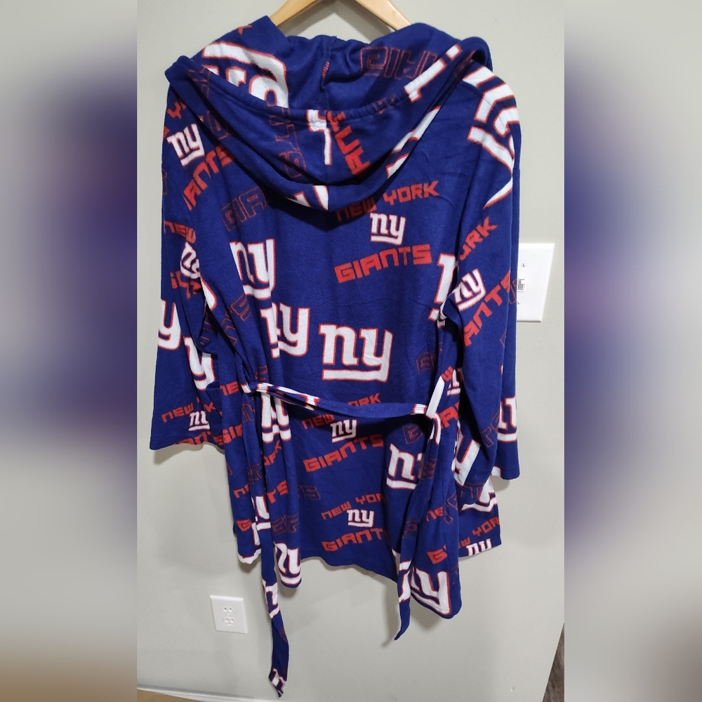 New York Giants Concepts Sport Women's Keystone Hoodie Robe - Royal - Picture 5 of 6